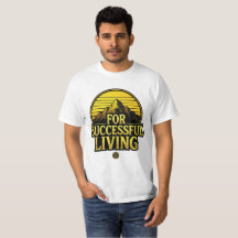 Camisa Motivacional Vintage Para Viver com Sucesso