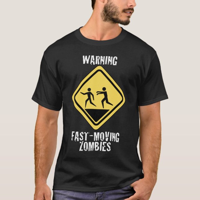 Camisa movente rápida da obscuridade dos zombis (Frente)