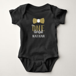 Camisa Mr ONEderful Aniversário em Preto e Dourado