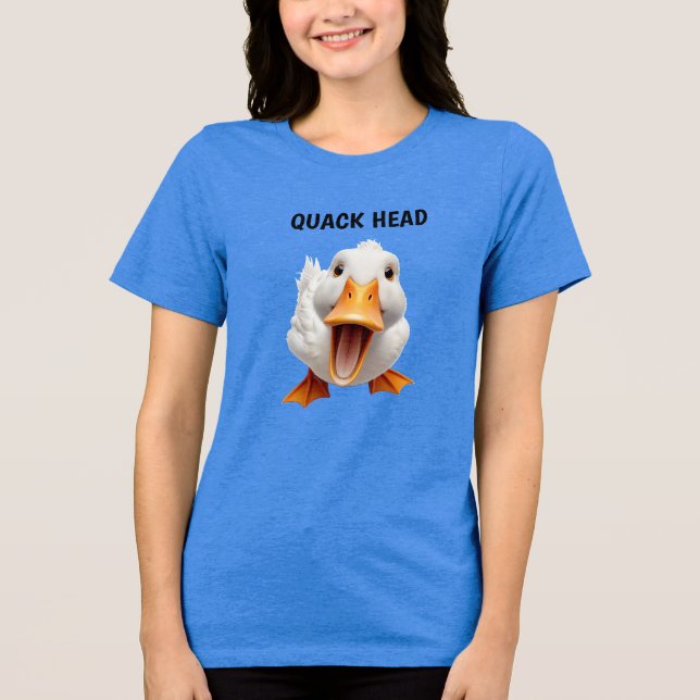 CAMISA MULHERES AMANTE DE PATOS AZUL (Frente)