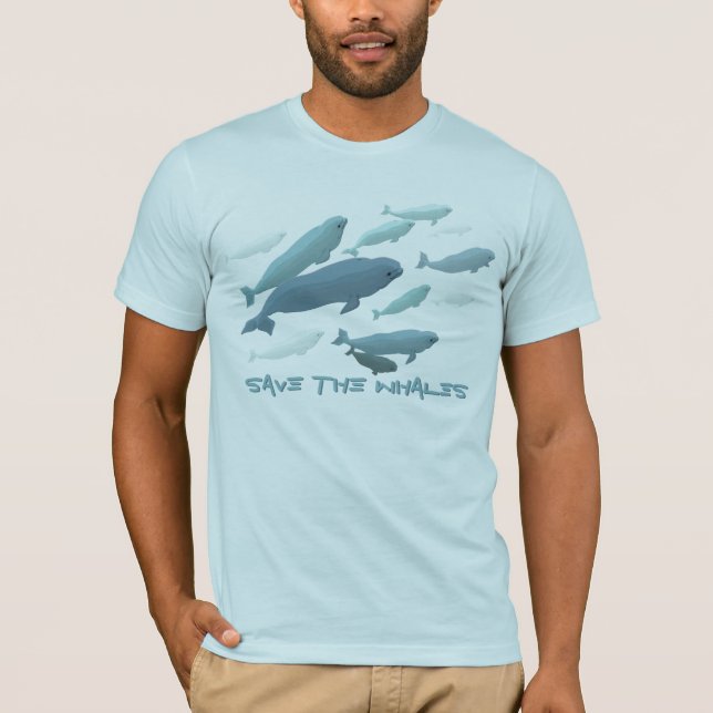 Camisa Muscular Beluga, de Baleia Beluga, de uso m (Frente)