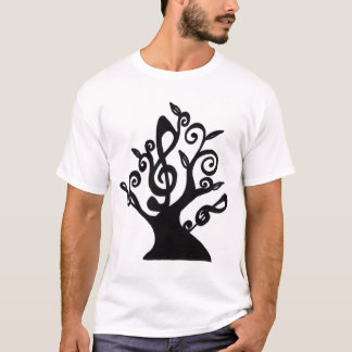 Camisa musical da árvore