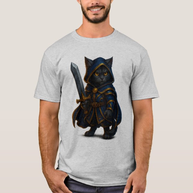 Camisa Mystic Mage Cat – Fantasia Manto de Feitice (Frente)