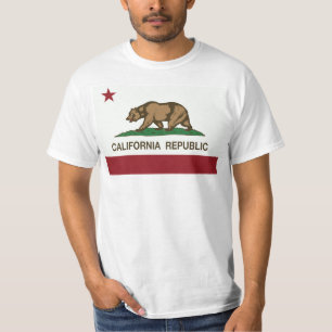 Camisa na moda do urso da república de Califórni