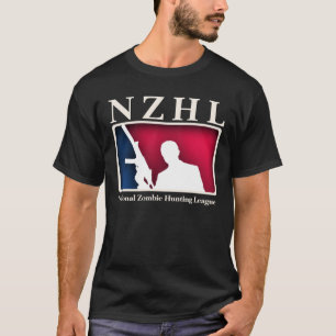 Camisa nacional da liga da caça do zombi