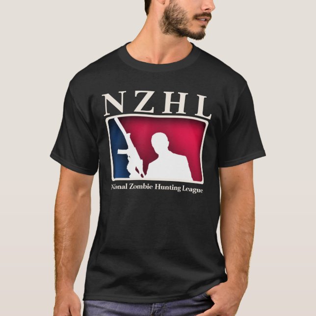 Camisa nacional da liga da caça do zombi (Frente)