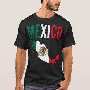 Camisa nacional do mapa T de México