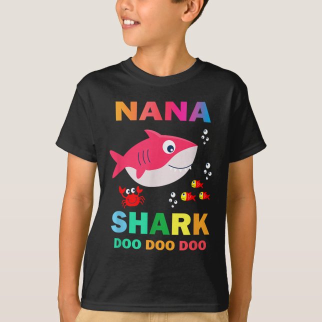 Camisa Nana Shark, Presente do Dia dos Pais da Esp (Frente)