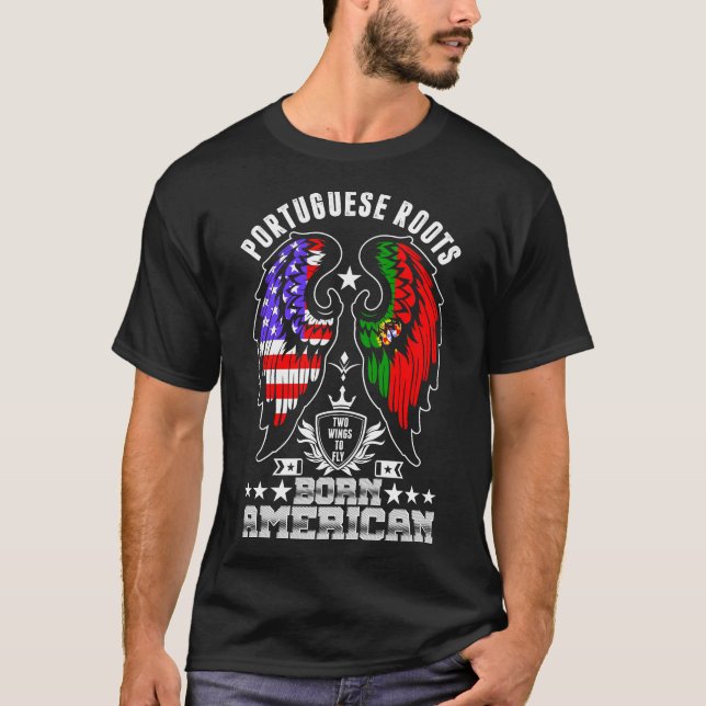 Camisa Nascer Americana de Raízes Portuguesas (Frente)