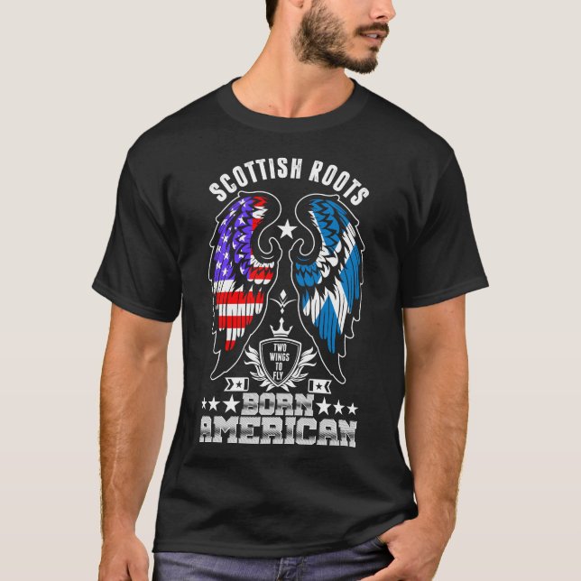 Camisa Nascer Americana do Scottish Roots (Frente)