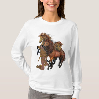 Camisa Nativa da Princesa Americana e Estalhões