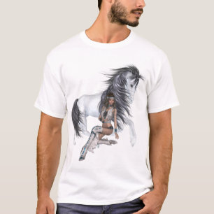 Camisa Nativa da Princesa Americana e Stallion