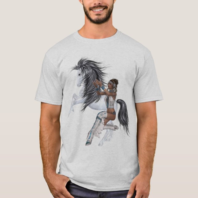 Camisa Nativa da Princesa Americana e Stallion (Frente)