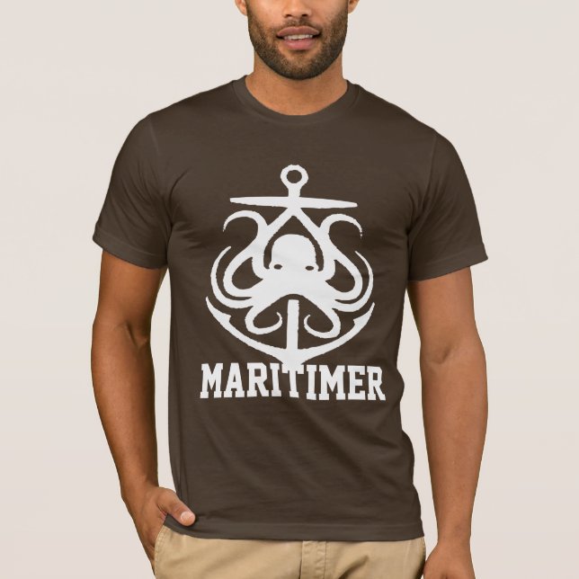 Camisa náutica do polvo Anchor Maritimer (Frente)