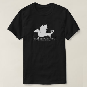 Camisa Negra Divertida Dachshund