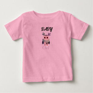 Camisa Negra Gráfica De Bebê Adorável - Cuta