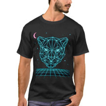 Camisa Neon Panther - Synthwave Dark Electric