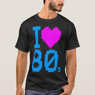 Camisa New Wave Vintage 80s Retro Eu Amo 80s