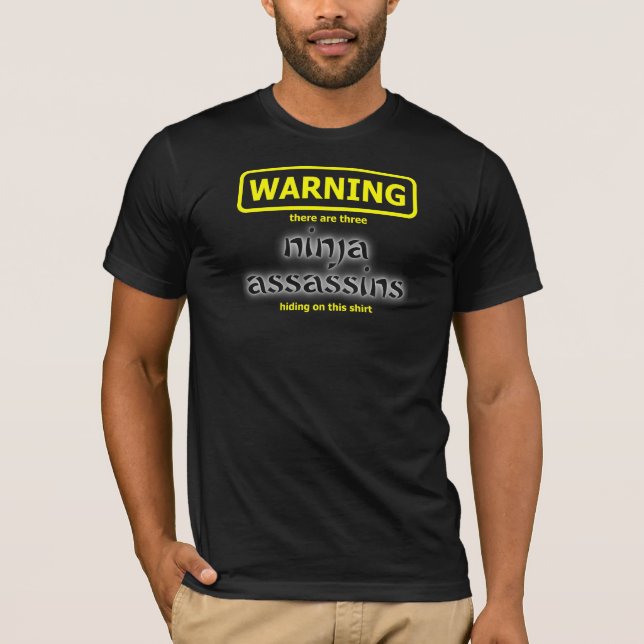 Camisa Ninja Assassino Engraçado Humor (Frente)
