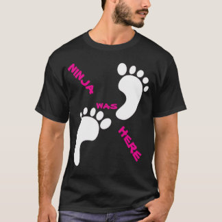 CAMISA NINJA ESTEVE AQUI 1X001 VERMELHA PRETA PELA