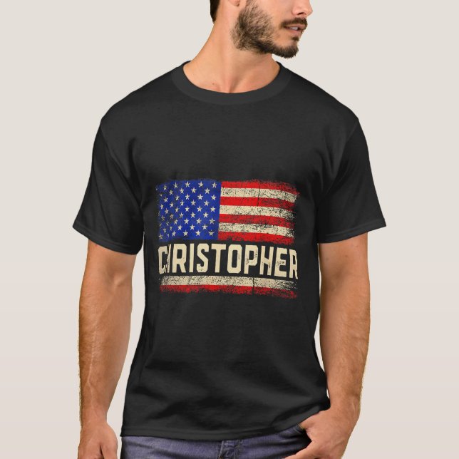 Camisa Nome Christopher Primeiro Nome Christopher  (Frente)