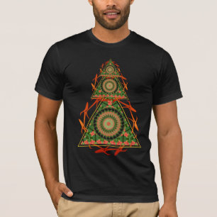 Camisa nova da idade dos triângulos psicadélicos