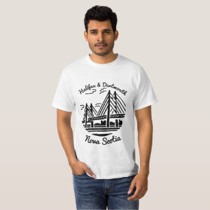 Camisa Nova Escócia Halifax e camiseta Dartmouth