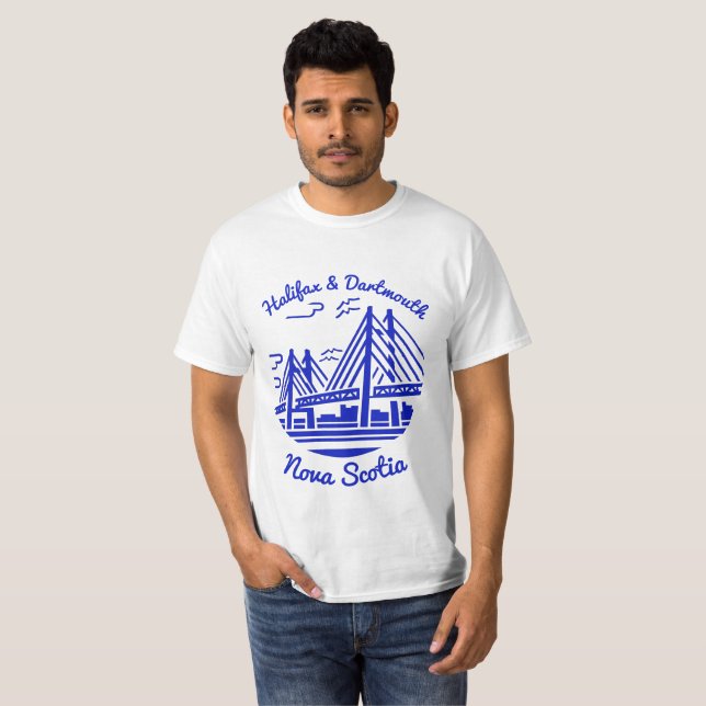Camisa Nova Escócia Halifax e camiseta Dartmouth (Frente Completa)
