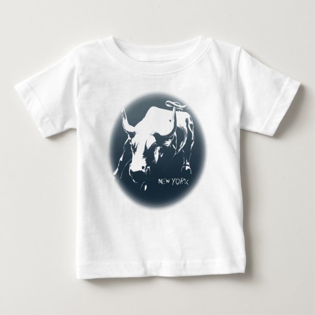 Camisa NYC Baby Bull Souvenir de Nova York (Frente)
