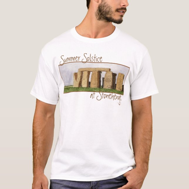 Camisa ocasional de Stonehenge (Frente)
