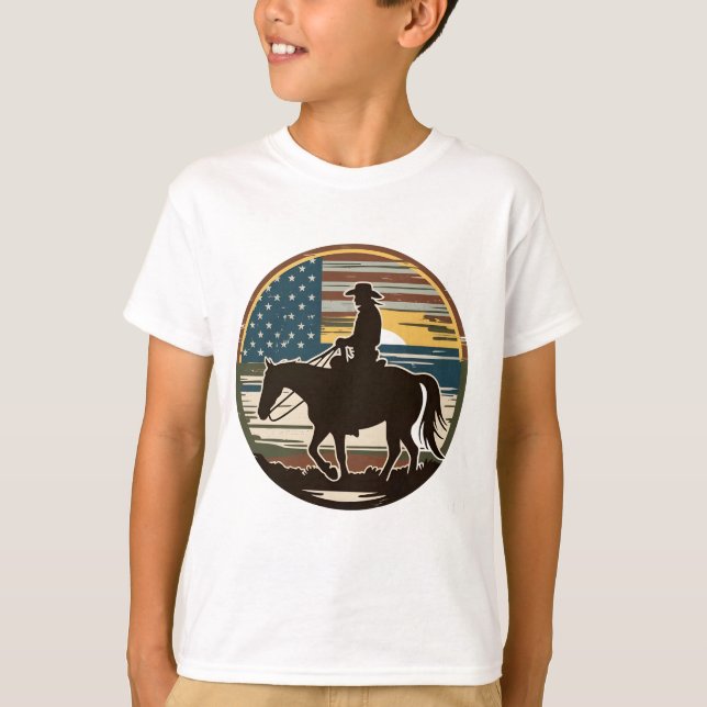 camisa ocidental KIDS, camisa ocidental das crianç (Frente)