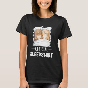 Camisa Oficial de Dormir Fofa Foca Dormindo Leão-M