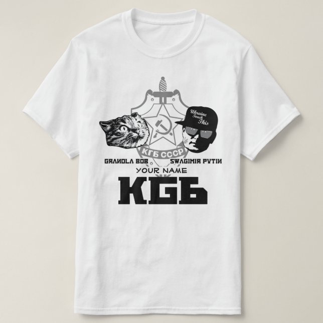 Camisa oficial de Swagimir/Gbob KGB (Frente do Design)