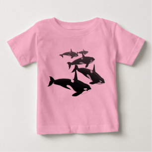 Camisa Orca De Bebê T-Shirt Personalizada Orca