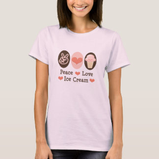 Camisa Orgânica Sorvete Peace Love