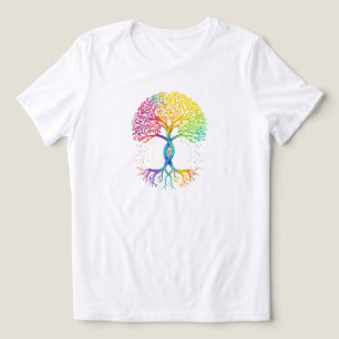 Camisa Orgulho Árvore da Vida: LGBTQ Gráfico Arco-