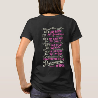 Camisa orgulhosa da esposa do paramédico