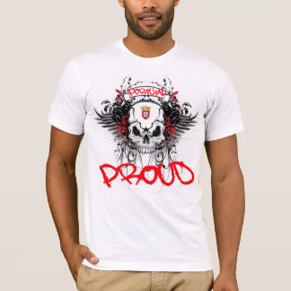 Camisa orgulhosa do músculo de Portugal
