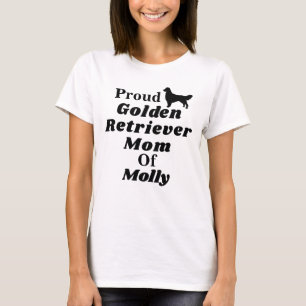 Camisa orgulhosa personalizada da mamã T do golde