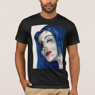 Camisa original belamente quebrada da arte da
