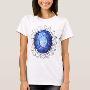 Camisa original da aguarela T da safira real
