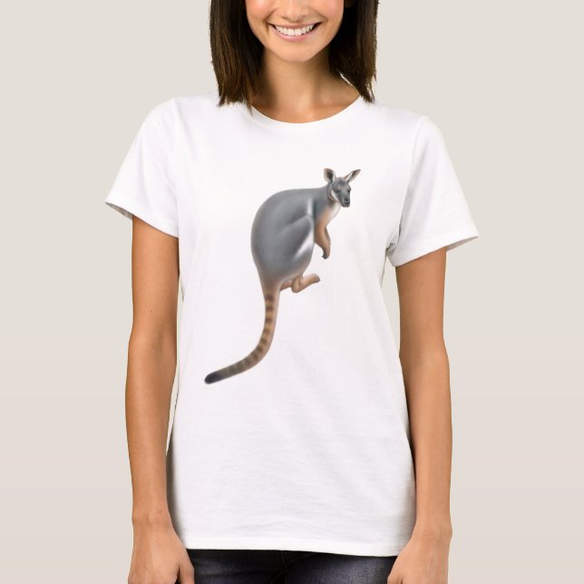 Camisa pagada amarelo da boneca do Wallaby de (Frente)