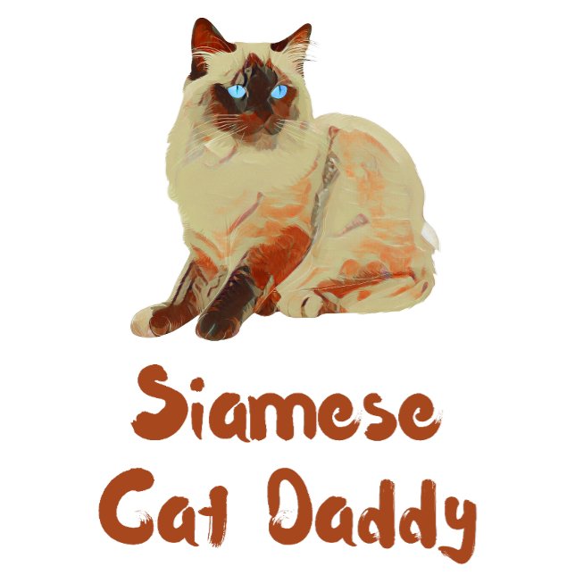 Camisa Pai de Gato Siamês (Criador carregado)