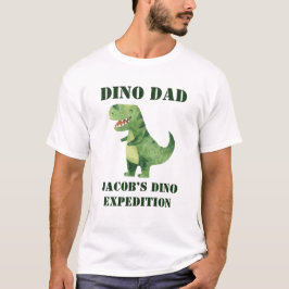 Camisa Pai Dino, Festa de Aniversário de Dinossaur