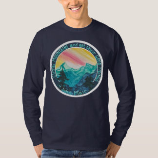 Camisa paisagem montanhosa - john muir - escalada