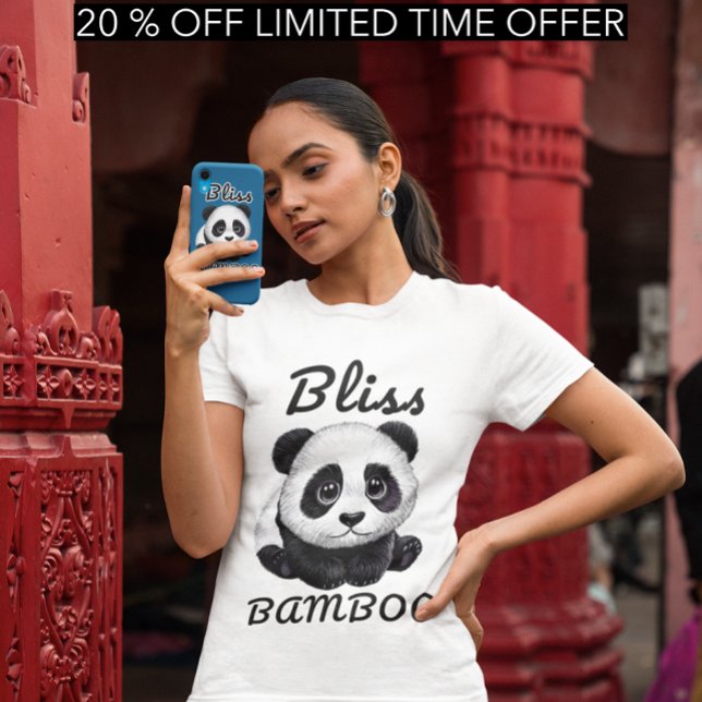 Camisa Panda Bliss - Adorável Design de Bambu  (Criador carregado)