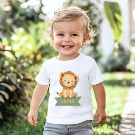 Camisa para Bebê de 1º Aniversário Wild One Jungle