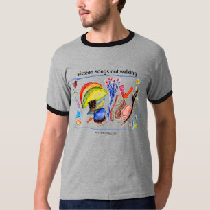 Camisa para fora de passeio de dezesseis canções