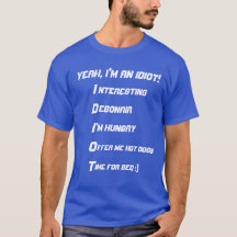 camisa para idiota