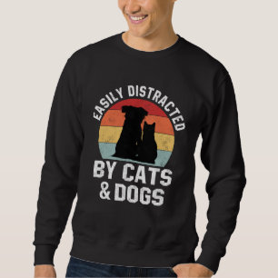Camisa para mulheres facilmente distraídas por gat